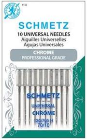 img 1 attached to 🪡 SCHMETZ Chrome Universal Sewing Machine Needles Size 70/10 - Pack of 10