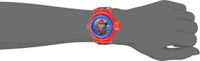 img 2 attached to 🕷️ Red Spider Man Boys' Quartz Watch with Plastic Strap, Model SPD4430 - 23.75