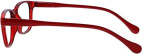 img 2 attached to The Reading Glasses Company Red Lightweight Readers Designer Style Unisex Spring Hinges R27-Z +3.00