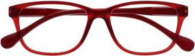 img 4 attached to The Reading Glasses Company Red Lightweight Readers Designer Style Unisex Spring Hinges R27-Z +3.00