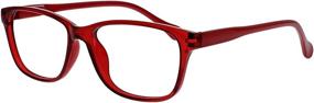 img 3 attached to The Reading Glasses Company Red Lightweight Readers Designer Style Unisex Spring Hinges R27-Z +3.00