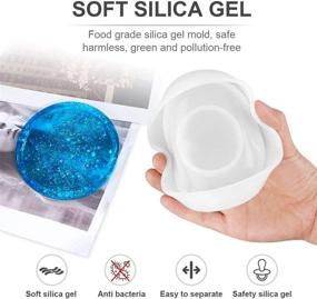 img 1 attached to SunBeter 6 Pack DIY Coaster Silicone Mould Epoxy Casting Molds - Round, Square, Hexagon Shapes for Resin, Concrete, and Cement Casting - Ideal for Home Decoration