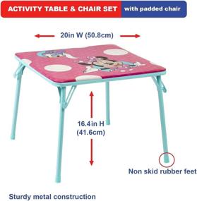 img 3 attached to Minnie Jr Activity Table Set: Featuring One Chair for Fun and Learning