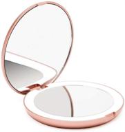 fancii compact makeup handbag magnifying logo