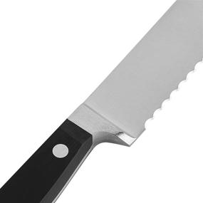 img 1 attached to HENCKELS CLASSIC Bread and Cake Knife: 7 inch, Black/Stainless Steel Slice Through perfection