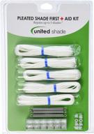 🛠️ revamp and rejuvenate your space with the united shade 650000 pleated shade repair kit in striking white logo