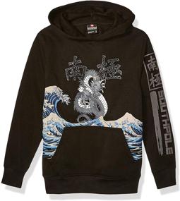 img 2 attached to 🧥 Stay Cozy and Stylish with Southpole Boys' Big Fleece Hooded Pullover