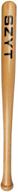 🏏 szyt 25 inch lightweight wood baseball bat for self-defense & home protection - yellow логотип