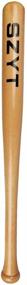 img 4 attached to 🏏 SZYT 25 inch Lightweight Wood Baseball Bat for Self-Defense & Home Protection - Yellow