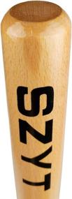 img 3 attached to 🏏 SZYT 25 inch Lightweight Wood Baseball Bat for Self-Defense & Home Protection - Yellow