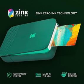 img 2 attached to KODAK Smile: Instant Digital Bluetooth Printer for iPhone & Android – Edit, Print & Share 2x3 Zink Photos with Smile App (Green)