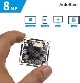 img 3 attached to Arducam 8MP 1080P Auto Focus USB Camera Module with Microphone, 1/3.2” CMOS IMX179 Mini UVC USB2.0 Webcam Board + 3.3ft/1m Cable | Compatible with Windows, Linux, Android, Mac OS