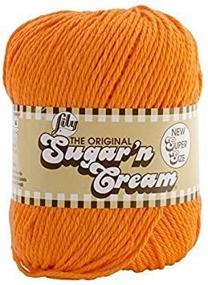 img 2 attached to Шерстяная пряжа Sugar'n Cream однотонная, горячий оранжевый.