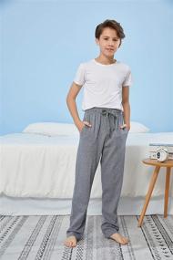 img 2 attached to HiddenValor Cotton Pajama Bottom Pockets Boys' Clothing