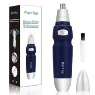 🧔 wanhigl ear and nose hair trimmer for men with drawstring pocket - stainless steel blade, safe and painless, portable and water-resistant logo