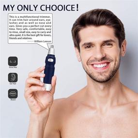 img 1 attached to 🧔 WanHigl Ear and Nose Hair Trimmer for Men with Drawstring Pocket - Stainless Steel Blade, Safe and Painless, Portable and Water-resistant