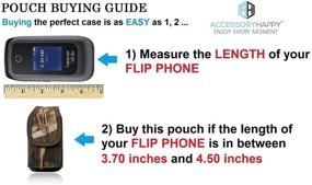 img 1 attached to 📱 Nylon Flip Cell Phone Case: Camo Holder with Belt Loop, Fits Kyocera Flip Phones & Insulin Pump Inhaler