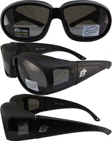 img 1 attached to 🚀 Birdz Swallow Padded Glasses Motorcycle: High-Performance Eyewear for Bikers