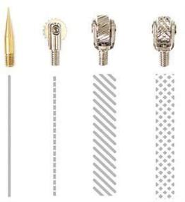 img 2 attached to 🔧 We R Memory Keepers Fuse Tips Power Tools - Set of 4, Gold
