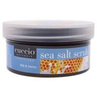 🧖 cuccio naturalé sea salt scrub milk & honey: exfoliating, skin-renewing power with nourishing ingredients – paraben-free, cruelty-free, 19.5 oz logo