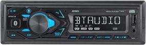 img 3 attached to 🚗 JENSEN MPR210 7-Character LCD Multimedia Single DIN Car Stereo Receiver with Push to Talk Assistant, Bluetooth Hands-Free Calling, AM/FM Radio, USB Fast Charging - No CD Player