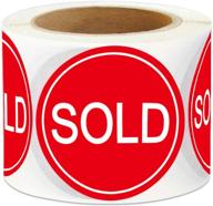sold stickers round 500 roll logo