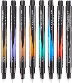 img 2 attached to 🖌️ Prismacolor Premier Fine Line Illustration Markers, 005 Extra Fine Tip, Assorted Colors, 8-Count - Perfect for Detail-Oriented Artwork