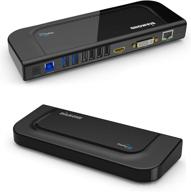 💎 diamond multimedia ultra dock dual video usb 3.0/2.0 universal docking station with gigabit ethernet, hdmi and dvi outputs, audio input and output for laptop, ultrabook, macbook, windows, mac os, android 5.0+, display link certified, dl-3900 chip (ds3900v2), black - enhanced seo logo