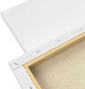 img 1 attached to 🎨 Arteza Pack of 12 Stretched Canvas, 8 x 10 Inches, Blank White Canvases, 100% Cotton, 8 oz Gesso-Primed, Ideal for Acrylic Pouring and Oil Painting, Art Supplies