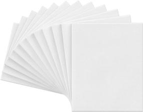 img 3 attached to 🎨 Arteza Pack of 12 Stretched Canvas, 8 x 10 Inches, Blank White Canvases, 100% Cotton, 8 oz Gesso-Primed, Ideal for Acrylic Pouring and Oil Painting, Art Supplies