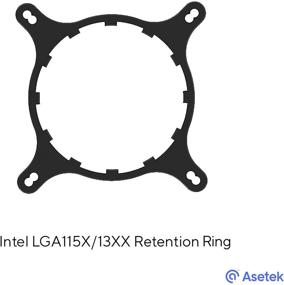 img 1 attached to 💧 Enhanced Retention Kit for Asetek-Based Liquid Coolers - Premium LGA1200/115X Kit for Effortless Installation with Superior Finish