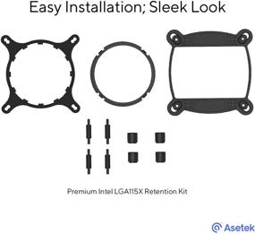 img 2 attached to 💧 Enhanced Retention Kit for Asetek-Based Liquid Coolers - Premium LGA1200/115X Kit for Effortless Installation with Superior Finish