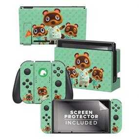 img 4 attached to Get Your Animal Crossing Fix with the Controller Gear 🎮 Authentic & Officially Licensed Tom Nook & Team Nintendo Switch Skin Bundle