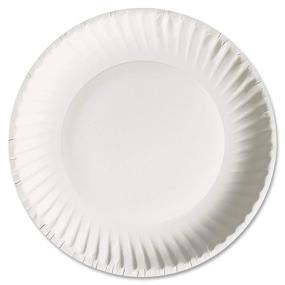 img 2 attached to 🍽️ AJM AJMPP6GRE Green Label Paper Plates, Microwavable, 6" Diameter, White-100 Count (Pack of 10)