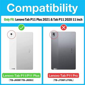 img 3 attached to Premium 2 Pack ProCase Tempered Glass Screen Protector for Lenovo Tab P11 Plus 2021 & Tab P11 11 inch 2020 (Model: TB-J606F TB-J606X) – Ultimate Protection for Lenovo Tab P11 Plus & Tab P11 11” Tablet