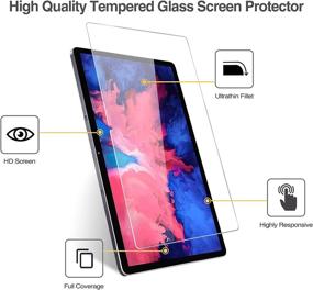 img 2 attached to Premium 2 Pack ProCase Tempered Glass Screen Protector for Lenovo Tab P11 Plus 2021 & Tab P11 11 inch 2020 (Model: TB-J606F TB-J606X) – Ultimate Protection for Lenovo Tab P11 Plus & Tab P11 11” Tablet