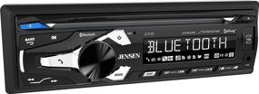 img 2 attached to 🚗 Jensen JCR311: Автомагнитола High Resolution LCD Single DIN с Bluetooth, CD-плеером, USB и поддержкой MP3, а также кнопкой Siri / Google Assist.