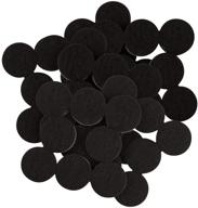 🪑 softtouch 1" round heavy duty self stick felt furniture pads - protect hardwood floors from scratches - black (48 count) logo