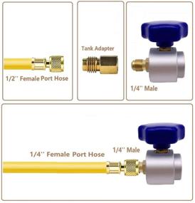img 1 attached to 🔌 Boltigen Self-Sealing Refrigerant Can Tap Valve with Tank Adapter for 1/4 and 1/2-inch AC Freon Charging Hose – Ideal for R134A Refrigerant Dispensing