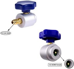 img 3 attached to 🔌 Boltigen Self-Sealing Refrigerant Can Tap Valve with Tank Adapter for 1/4 and 1/2-inch AC Freon Charging Hose – Ideal for R134A Refrigerant Dispensing