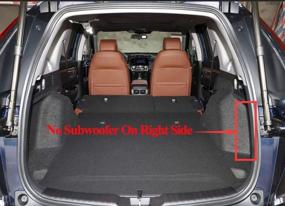 img 3 attached to 🚗 FHJBP Cargo Liner Compatible for Honda CR-V 2017-2021 - Full Coverage All Weather & Season Trunk Mat - Custom Fit & Stylish Design (Black with Black Stitching)