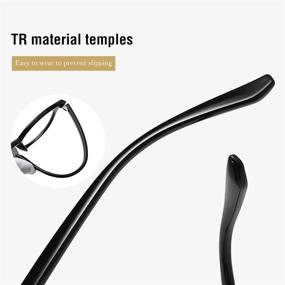 img 3 attached to 👓 Relieve Eye Strain with TR90 Anti-UV Blue Light Glasses for Women/Men