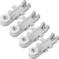 🔧 4-pack 8268655 upper rack wheels replacement for wp8268743 wp8268743vp ap6012252 | compatible with kenmore, kitchenaid and more dishwasher логотип