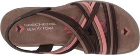 img 1 attached to Skechers Womens Multi Strap Sandal Women's Shoes for Athletic