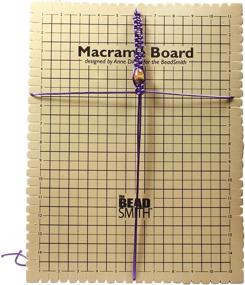 img 2 attached to 🧵 The Beadsmith Mini Macrame Board, 11.5 x 15.5 inches: Perfect Tool for Macrame and Knotting Creations with Instructions Included