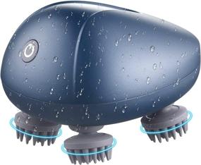 img 4 attached to 🔵 Foruisin Cordless Electric Scalp Massager for Full Body Massage, Hair Growth, and Stress Relaxation - Head Scratcher Massager (Blue)