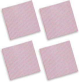 img 2 attached to 🧺 SEO-Optimized: Cackleberry Ticking Stripe Napkins for Your Home