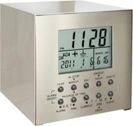 ⏰ natico stainless steel cube desk clock: enhanced with multiple countdown functions (model 10-809) logo