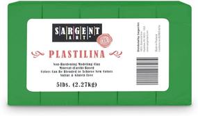 img 1 attached to 🌿 Sargent Art Green Plastilina Modeling Clay - 5-Pound Size