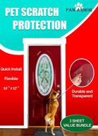 ultimate door protection: 3 pack scratch door protector for dogs and cats - keep your doors safe from scratching and claws! logo